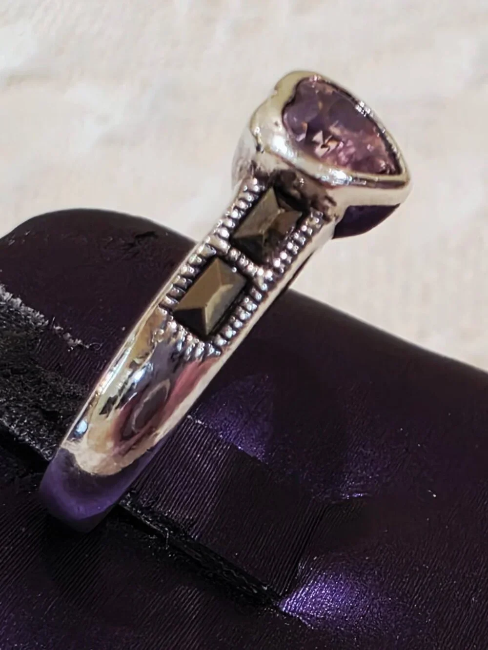 Vintage Sterling Silver vintage bezel